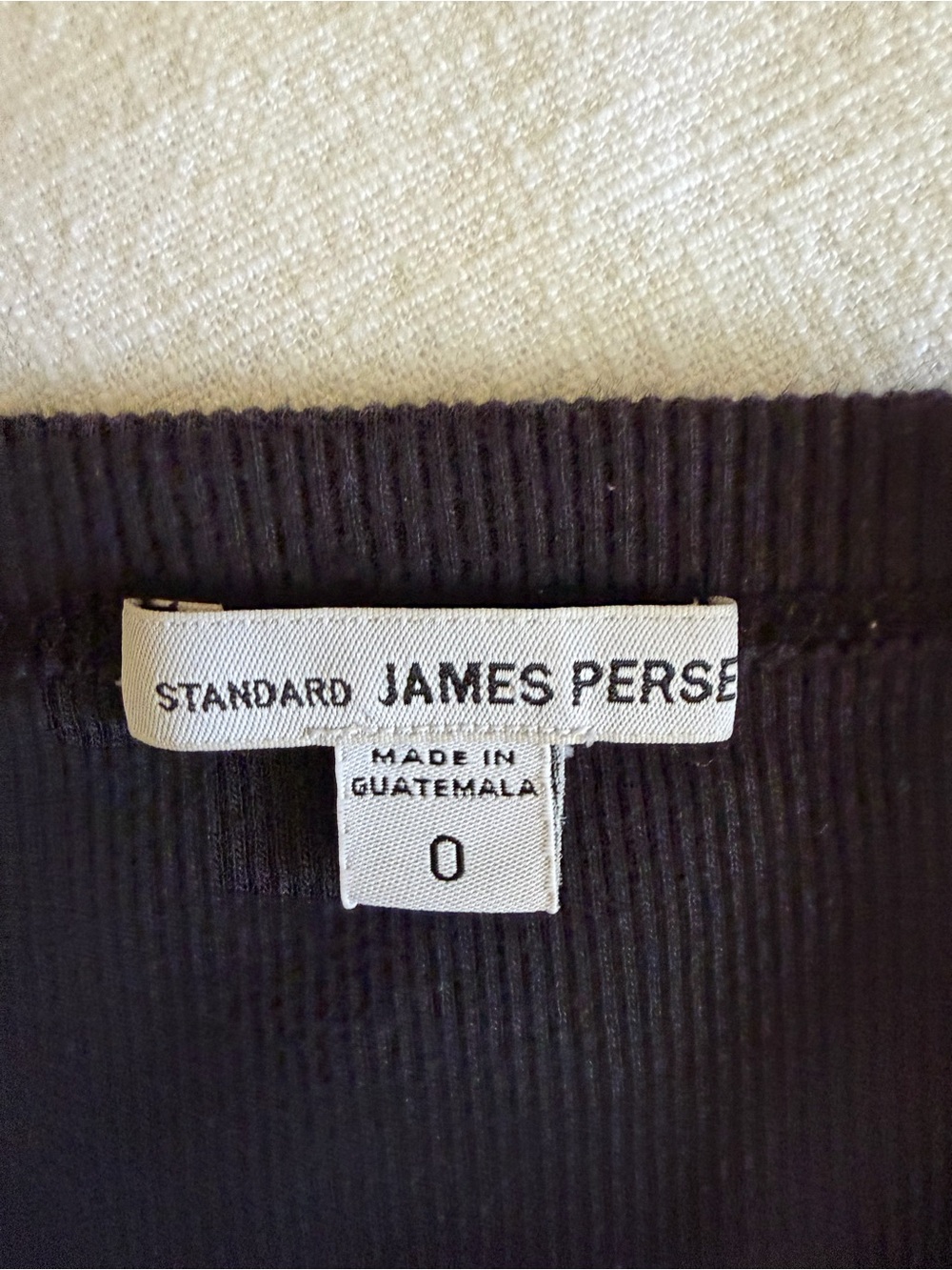 James Perse Black Ribbed Racerback Tank Top - Picture 4 of 8